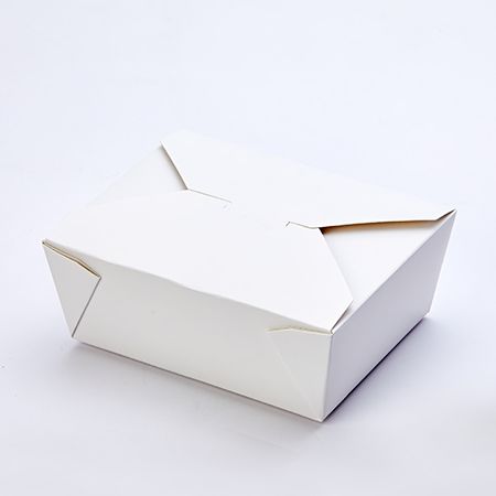 48 fl oz #8 Fold To-Go Take Out Box,  White - 300pcs 