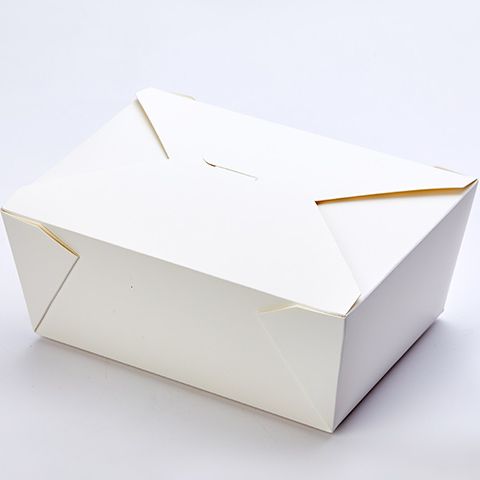 110 fl oz #4 Fold To-Go Take Out Box,  White - 160pcs 