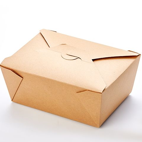 110 fl oz #4 Fold To-Go Take Out Box, Kraft - 160pcs