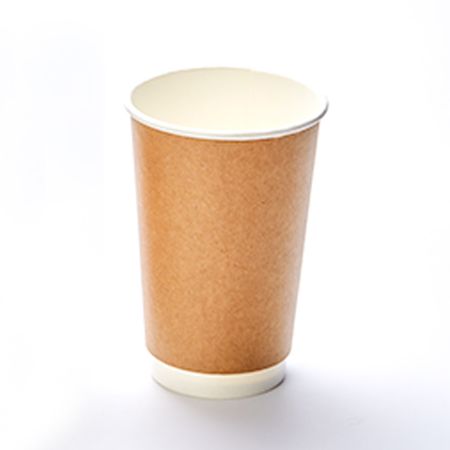 Kraft Paper Double Wall Coffee Cup 12oz