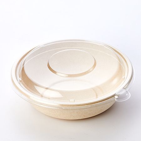 32OZ Round Pulp Food Bowl With Lid