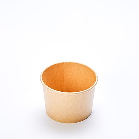 8oz (260) paper food container / yogurt cup, Kraft