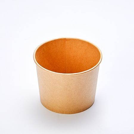 16oz (520) paper food container / yogurt cup, Kraft