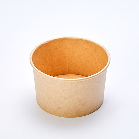 20oz (750) paper food container / yogurt cup, Kraft