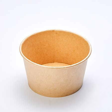 24oz (780) paper food container / yogurt cup, Kraft