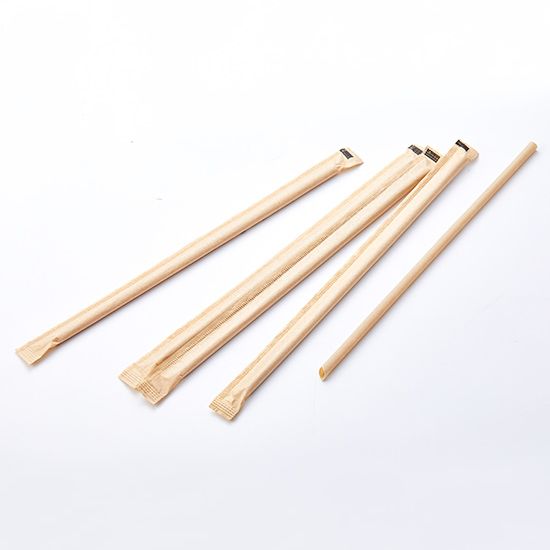 Bamboo Straw 6 x 220mm   (Kraft color)