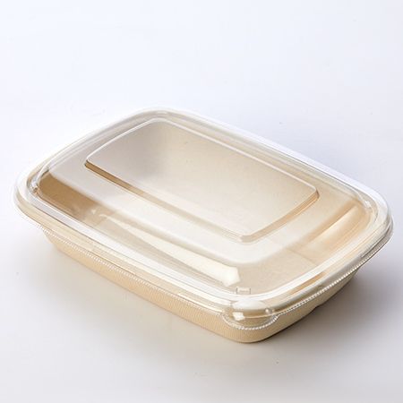 24 & 30 & 32 & 48OZ Rectangular Pulp Food Box With Pulp Lid